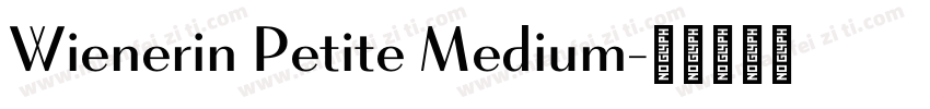 Wienerin Petite Medium字体转换